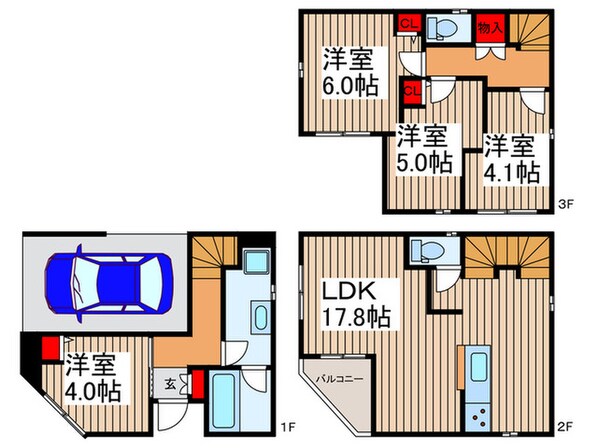 Kolet東浦和#10の物件間取画像